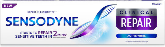 Sensodyne Active White Clinical Repair Toothpaste for Whitening 75ml