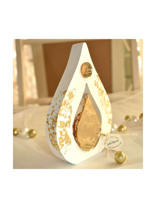 LiebeQueen Lucrat manual de birou Amulet cu dorințe Auriu din Lemn 1buc