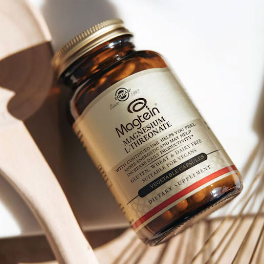 Solgar Magtein Magnesium Lthreonate 60 φυτικές κάψουλες