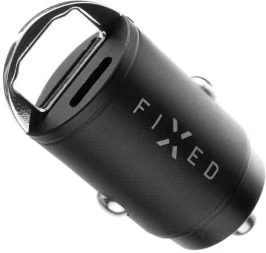 Fixed Auto-Ladegerät 30W mit einer Buchse 1xUSB-A Schwarze Farbe