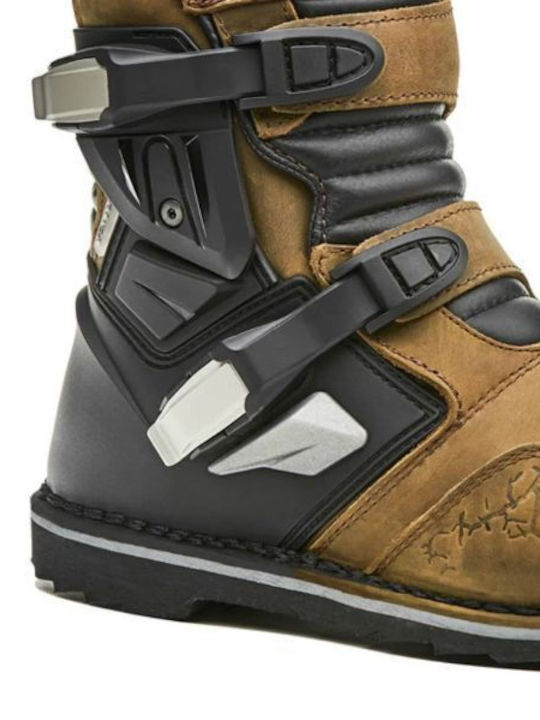 Forma Terra Evo Low Ανδρικές Μπότες Motocross Δερμάτινες Drytex Καφέ