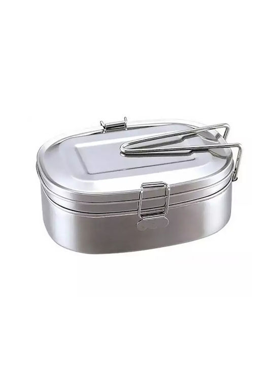 Pandaboo Δοχείο Φαγητού Inox Ασημί 1lt