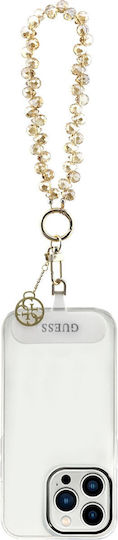 Guess Universal Wrist Strap Crystals 4g Charm Gold