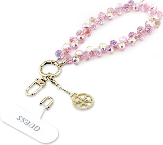 Guess Universal Wrist Strap Crystals 4g Charm Pink