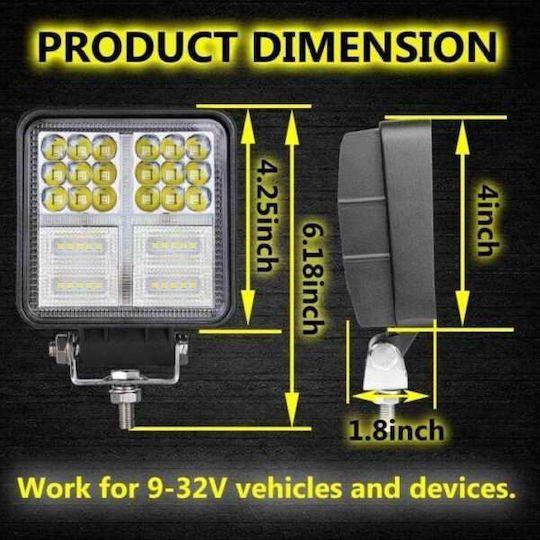 Epistar LED Mitsubishi Pick-up 10 - 30V 162W 54cm with White Lighting Colour 1 Piece