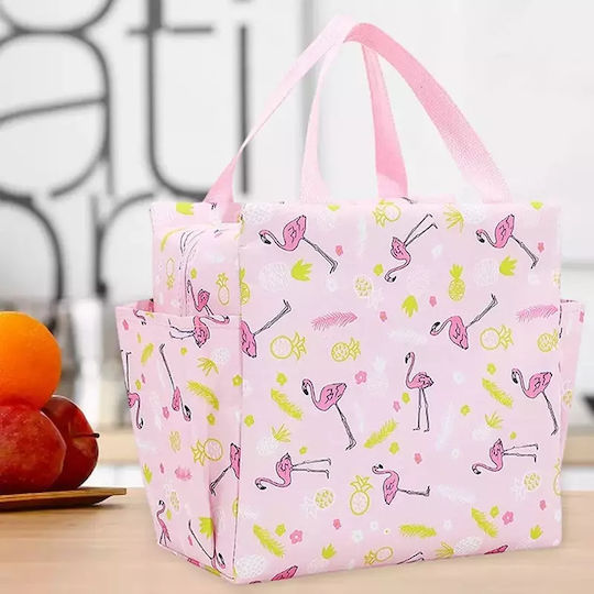 Isolierte Kinder Lunchtasche Mit Zwei Becherhaltern Flamingo