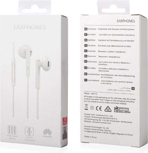 Huawei 22040280 Earbuds Handsfree Headphones with Connector 3.5mm White