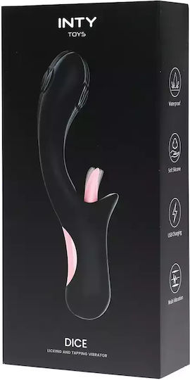 Inty Toys Διπλός Δονητής Μαύρος