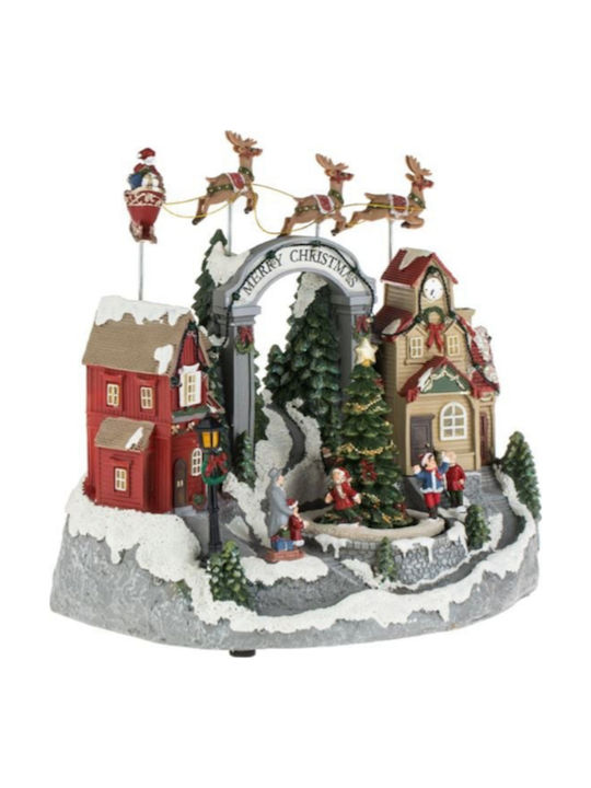Christmas Illuminated Decorative with Movement 32x32x20.5cm.