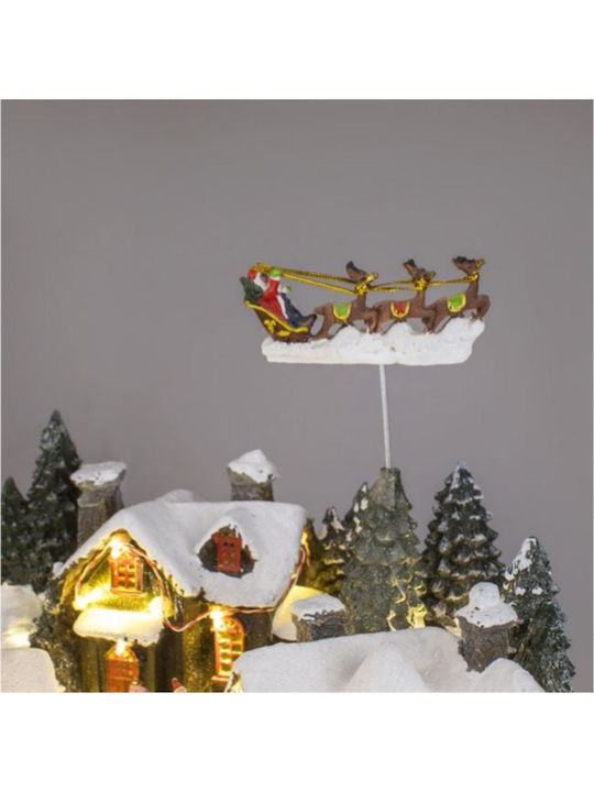 Weihnachts- Beleuchtete Dekorative Darstellung mit Musik und Bewegung 50x37x30cm