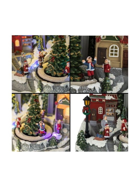 Christmas Illuminated Decorative with Movement 32x32x20.5cm.