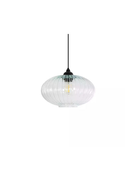 GloboStar Pera Pendant Light Transparent with Crystals for Socket E27 30x30x22cm