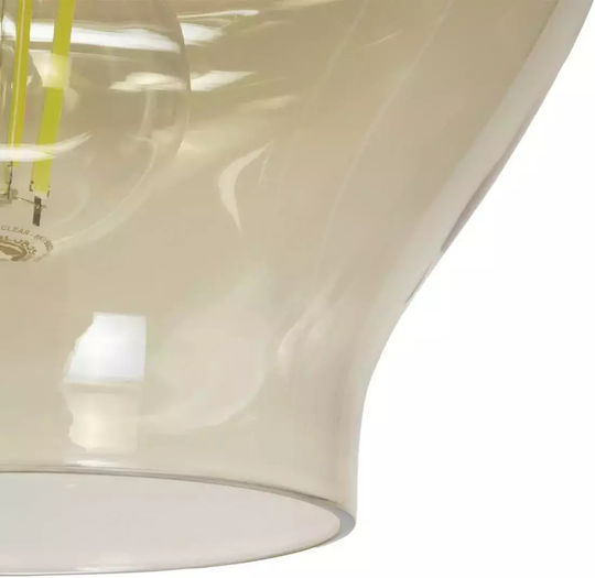 GloboStar Ovoce Pendant Light Honey with Crystals for Socket E27 20x20x22cm