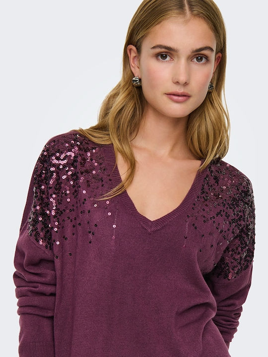 Boxy Γυναικείο Πουλόβερ Mauve Wine, Μπορντω