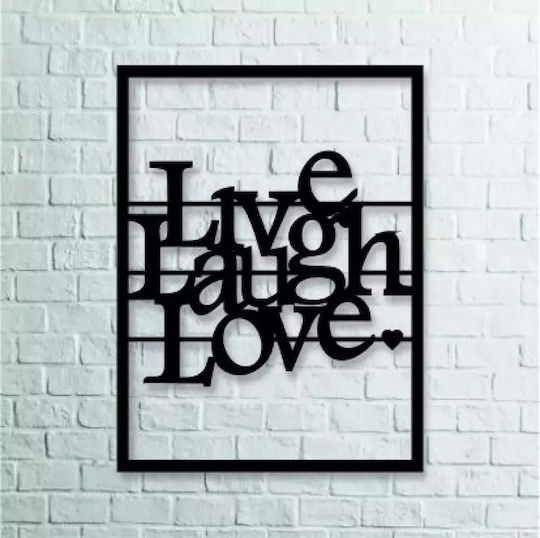 Декоративен Дървен Панел – Live Laugh Love