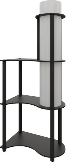 Dekorative Stehlampe mit Regalen