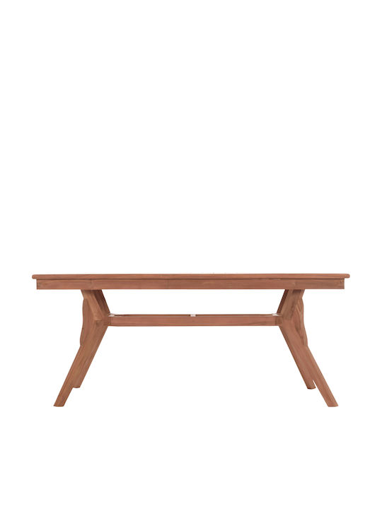 Wonder Tisch Speisesaal aus Massivholz Natural 180x91x75cm