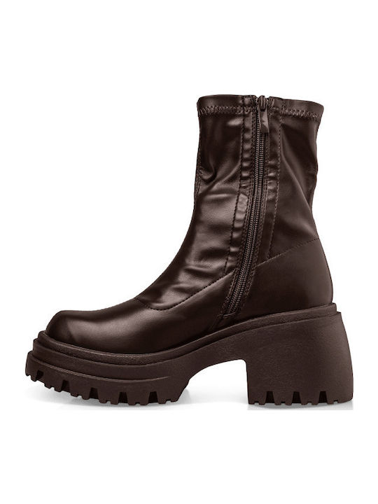 Stiefeletten Damen Braun