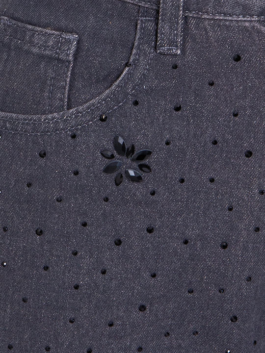 Hochgebirge Damen Jeans Hosen in Grau mit Regulärer Passform