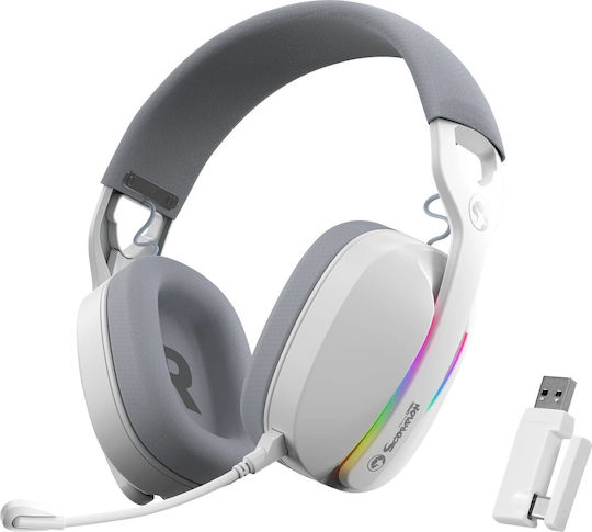Marvo HG9086 Over Ear Gaming Headset με σύνδεση USB Λευκό
