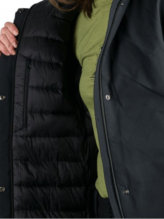 Γυναικείο Μπουφάν για Χειμώνα Black