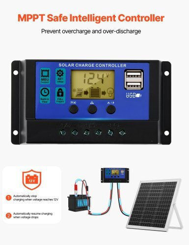 Vevor Panou Solar Încărcător 20W (ZJKXLDJG20WWXSNAU001Y3)
