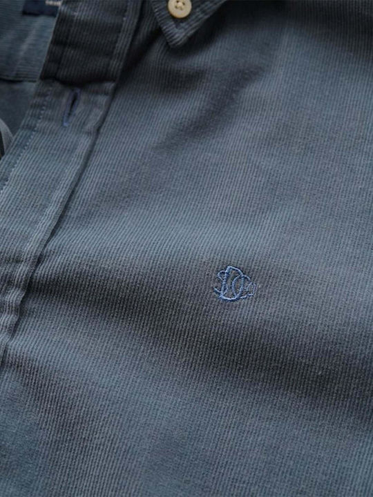 D3 Stud Langärmlig Hemd Blau