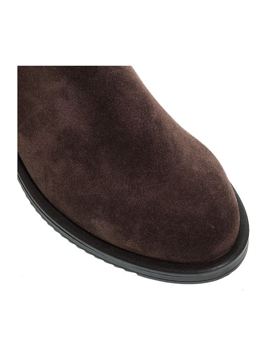 Leder Damenstiefel Braun