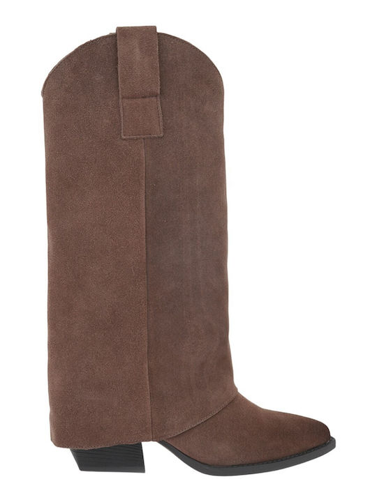 Wildleder Damenstiefel Braun