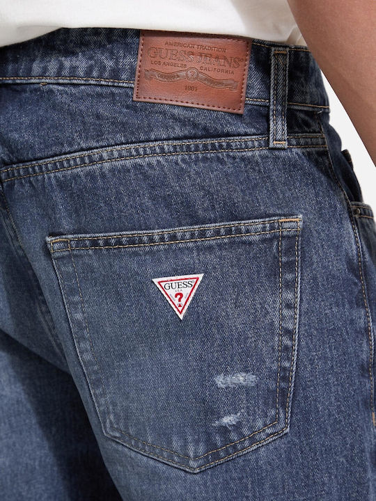 Men's Jeans Pants with Slim Fit Blue