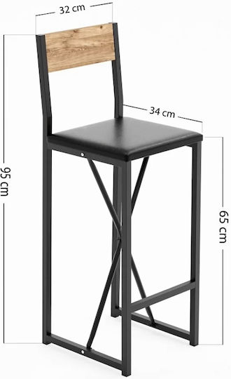 Set Bar Masă Scaune – 4 Persoane Structurat & Pin