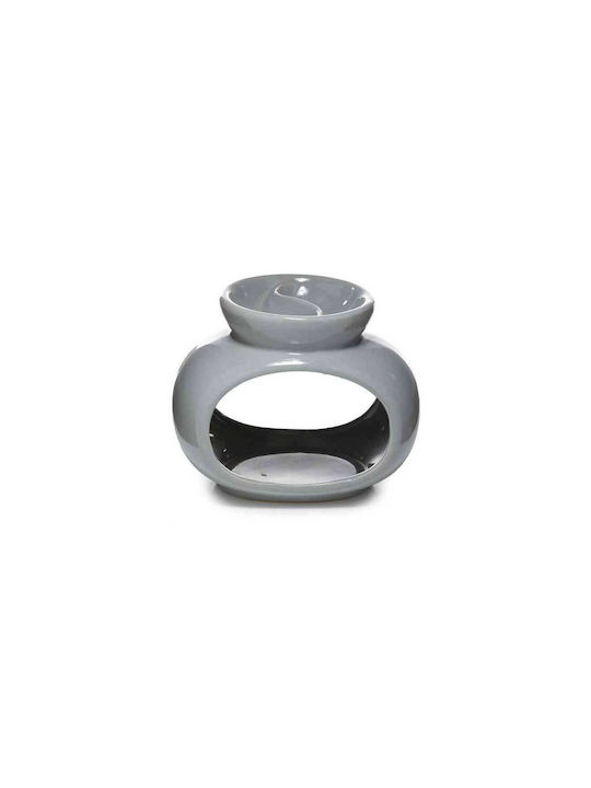 Double Aromatherapy Essential Oils & Wax Melt Oval Grey 16cm