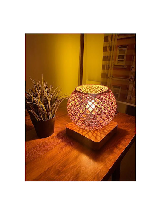 Wooden Lampshade Juta Willow Headboard Floor Lamp