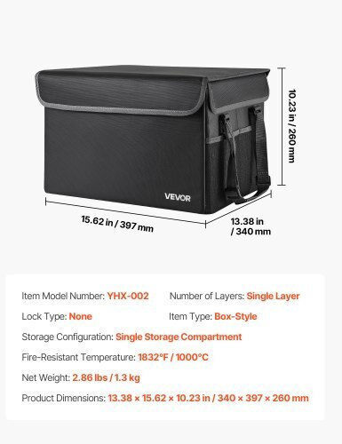 Vevor Cutie de Arhivare cu Capac 39.7x26x34cm. 1buc