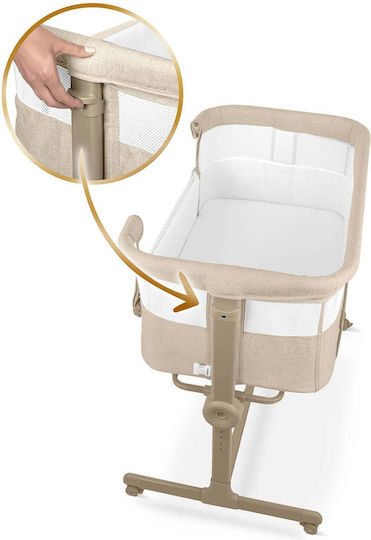 Nukido Cradle Playpen with Mattress and Wheels Beige