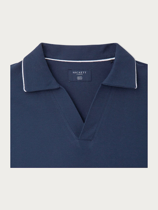 Polo Kurzarmbluse Marineblau