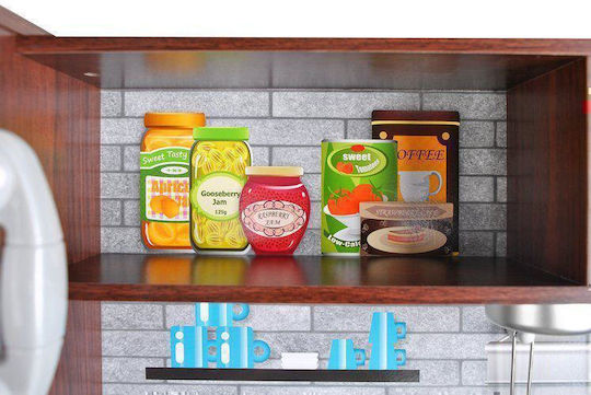 Kruzzel Children's Kitchen Kitchen, Dishwasher and Refrigerator made of Wood 80.5 cm