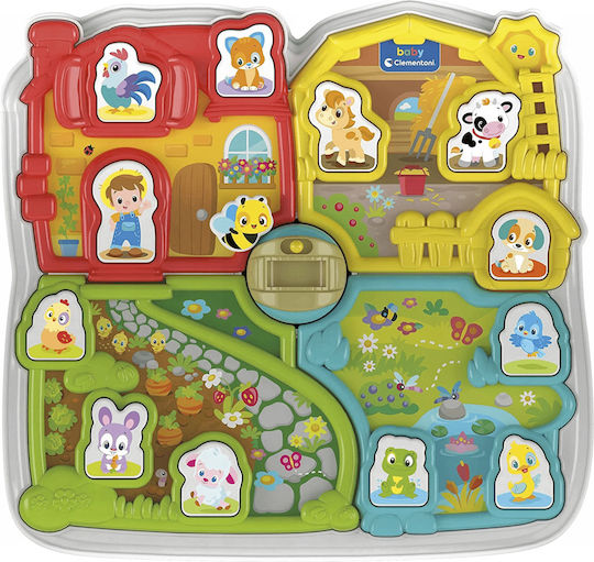 Clementoni Baby Toy Interactive Farm with Music and Sounds for 18++ Months