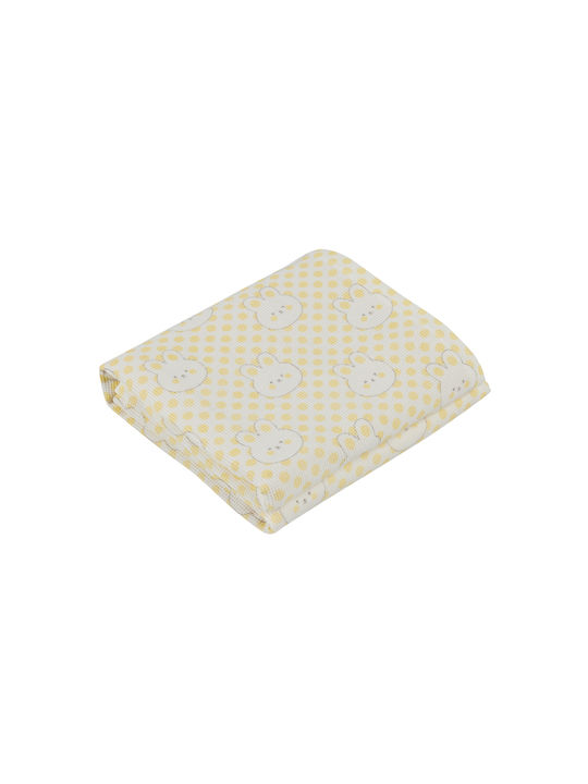 Das Home Blanket Nursery Swaddling Blankets Waffle Yellow 75x100cm