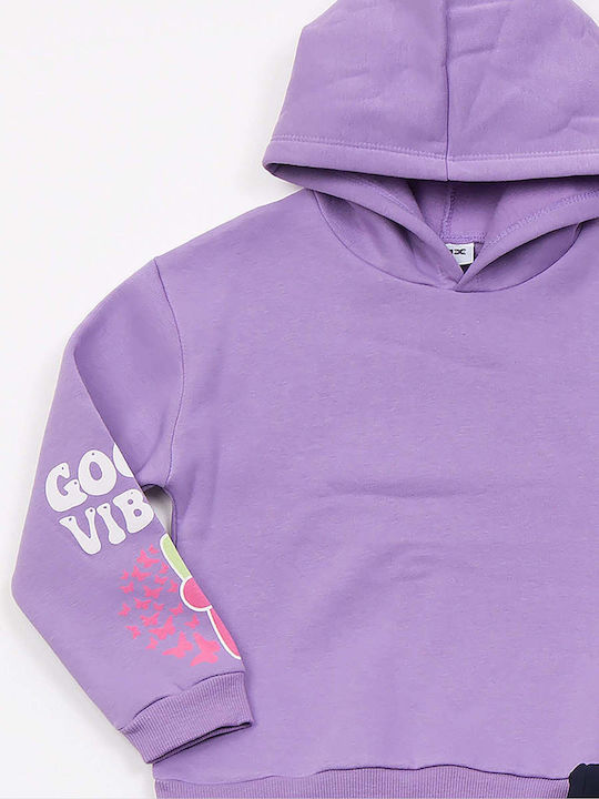 Kids Sweatpants Set Lilac 2pcs