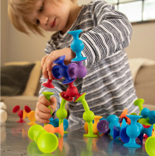 Fat Brain Toys Jucărie de Construcție din Plastic Squigz Deluxe Kit pentru Copii 3+ ani+ Ani