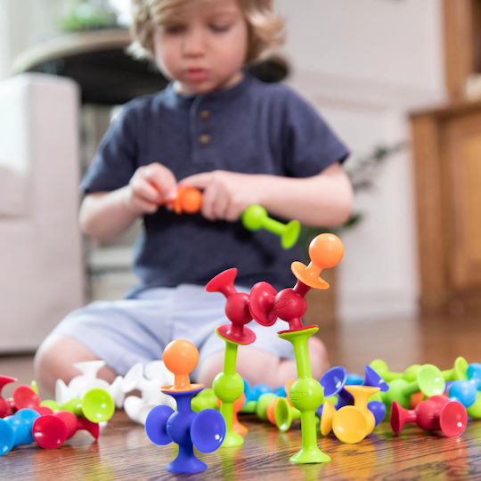 Fat Brain Toys Jucărie de Construcție din Plastic Squigz Deluxe Kit pentru Copii 3+ ani+ Ani