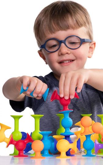 Fat Brain Toys Jucărie de Construcție din Plastic Squigz Deluxe Kit pentru Copii 3+ ani+ Ani