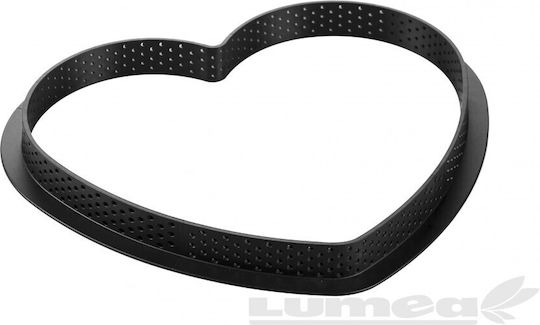 Silikomart Metallic Heart-Shaped Cake Ring