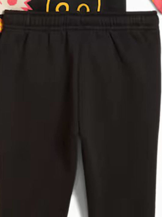 Kids Sweatpants Set Black Minicats
