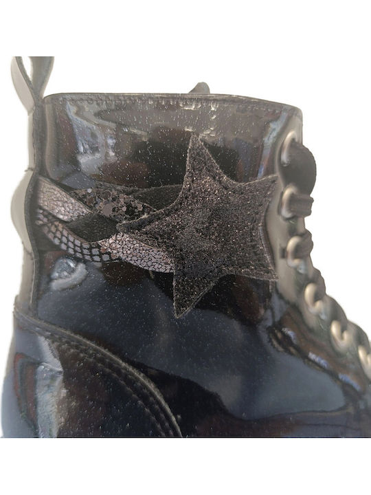 Kinderstiefel mit Reißverschluss Schwarz
