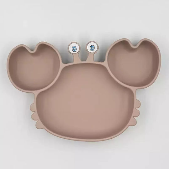 Pandaboo Baby Food Plate made of Silicone Pink