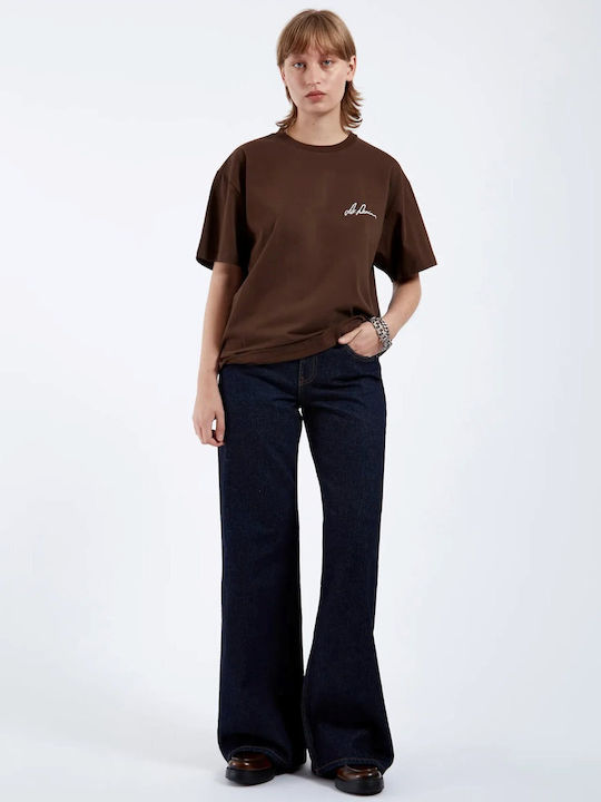 T-shirt Καφέ