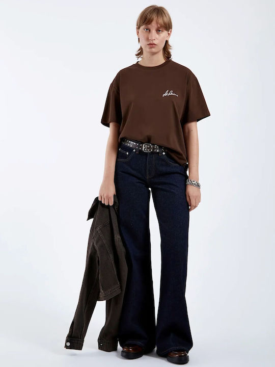 T-shirt Καφέ