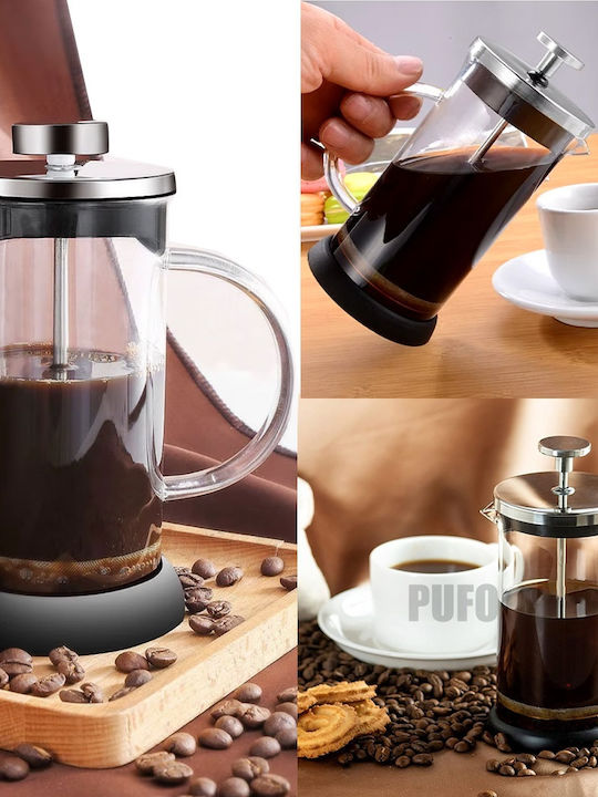 Teekanne mit Filter Glas Braun 600ml